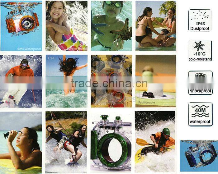 40M/130ft Underwater Case for Camera Nikon, Waterproof Camera Case for Nikon V1(10mm Lens), Waterproof Digital Camera Case