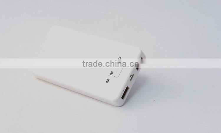 AK-01China factory supply 4000mah sucker power bank Chuck mobile power polymer ultra external battery backup