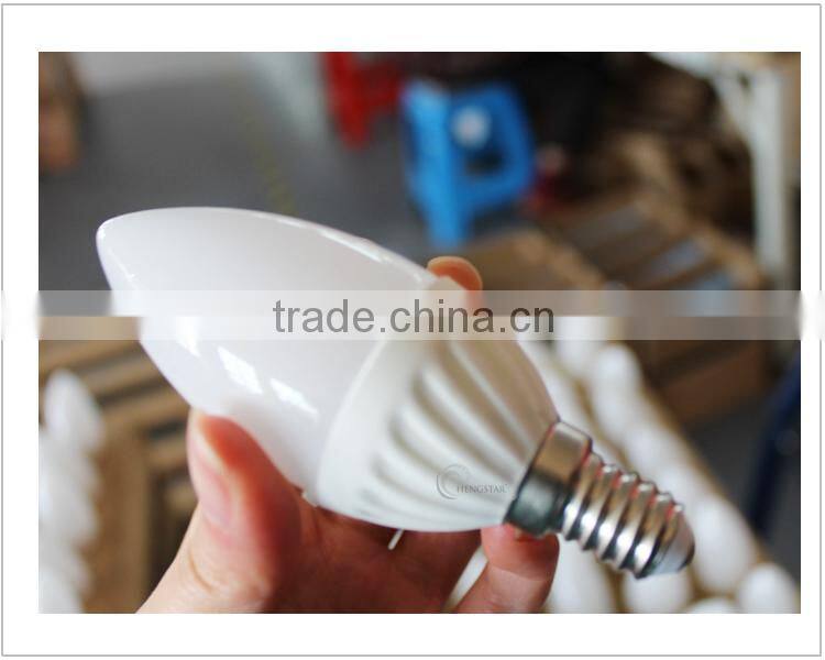 popular and cheap Silver/Gold smd 5630 e14 led candle bulb 5w