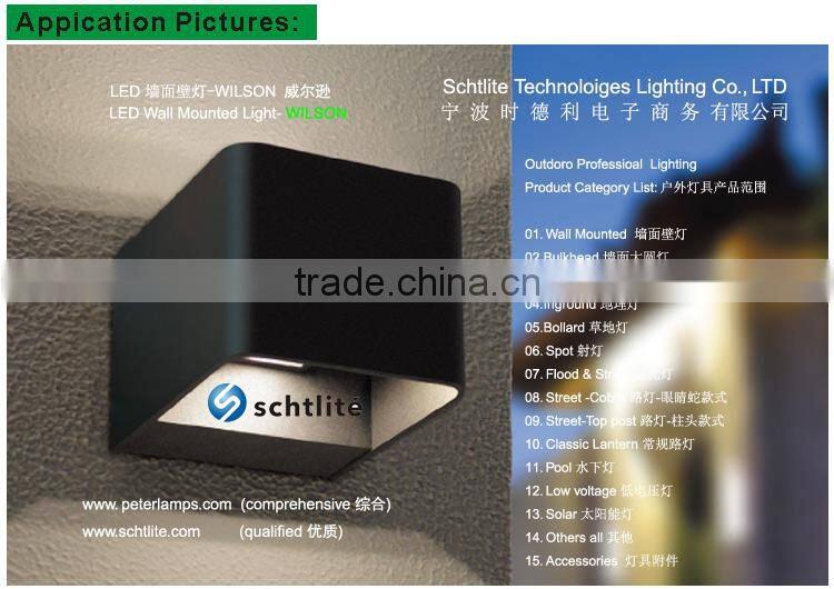 WILSON wide narrow beam up down CE outdoor indoor led wall light