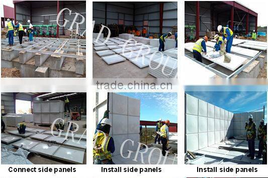 GRP square hot water tank