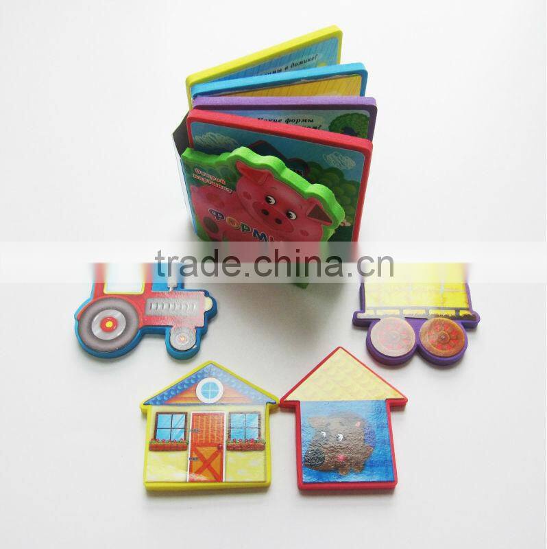 Nice mini shaped baby EVA foam book printing