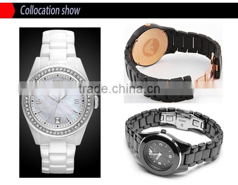 22*11|19*9mm high quality ceramic Watch bracelet for men's and women's with stainless steel buckle Wholesale 3PCS