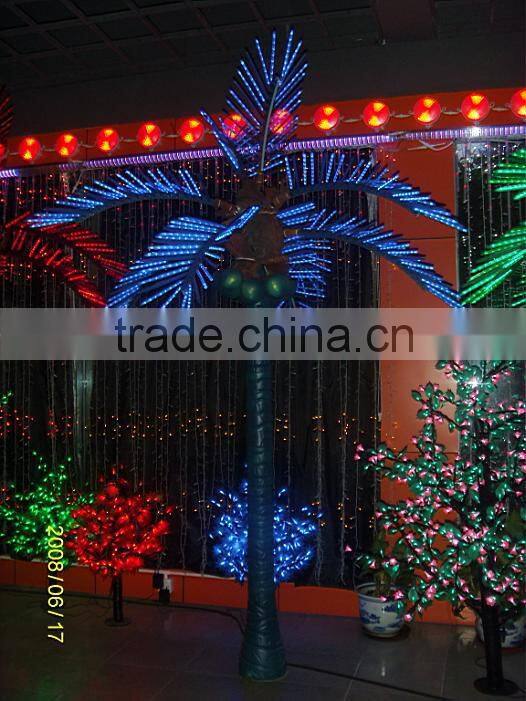 Led outdoor solar tree lights