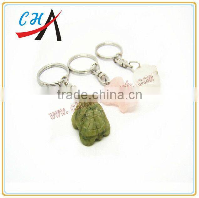 semi precious stone key chains for wholesale