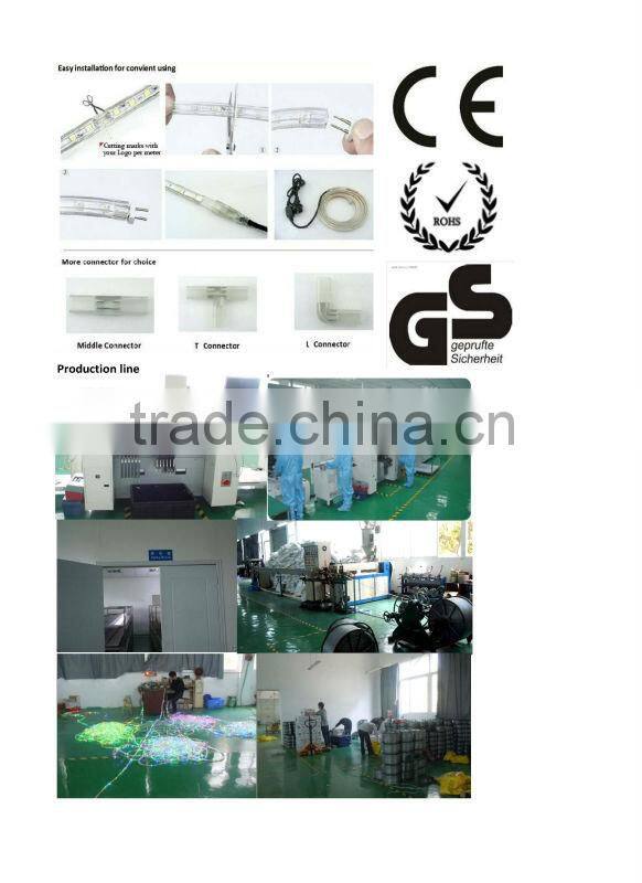 ROUND 2-wires ,LED rope light outdoor use, beautiful lights