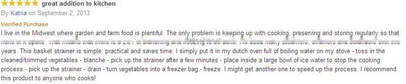 stainless steel 12 in 1 kitchen colander