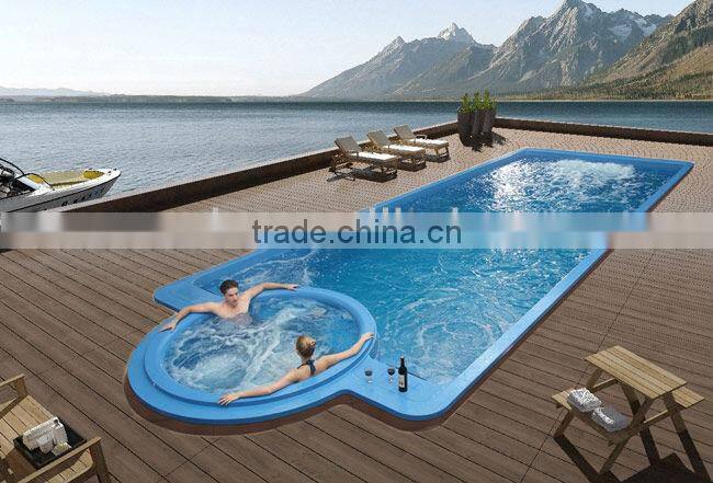 Liquid Acrylic Swimming Spa; 12 meters long swimming pool;swimming pool for hotel,cottage and passenger liner use