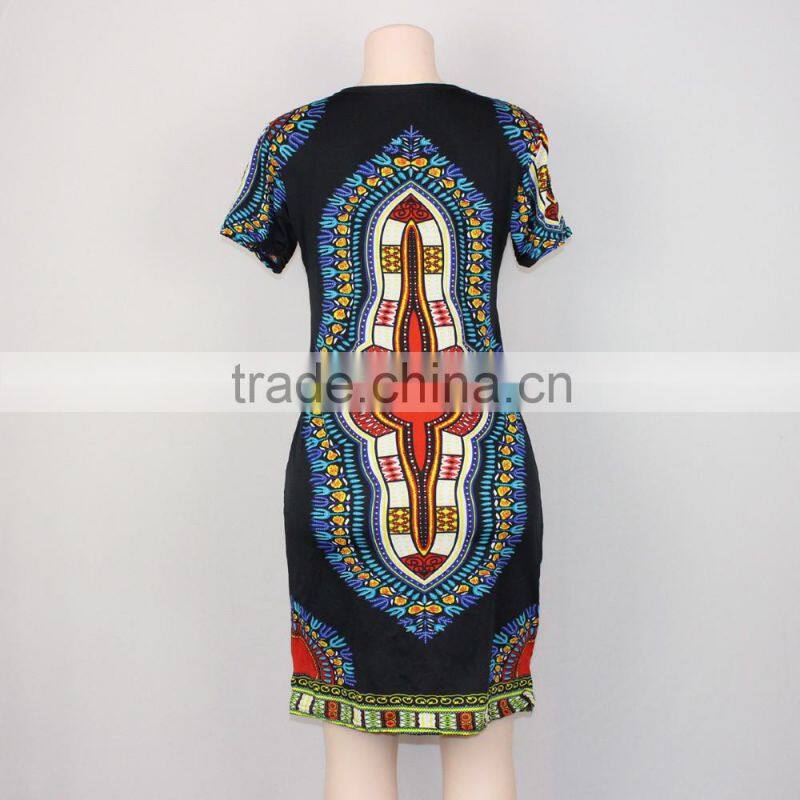 Alibaba china guangzhou manufacturers girls dress women dress africa dashiki printed dress