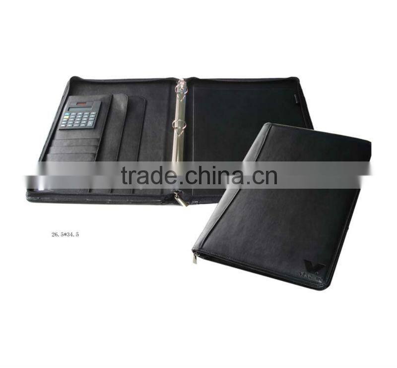 Wholesale A4 Luxury Padfolios With 2 D RIng