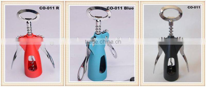 Zinc alloy pump wine corkscrew, fancy wine bottle opener, Factory direct sale CO-011