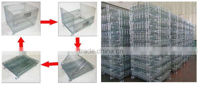 Customed Mesh Wire Pallet for Warehouse Storage Cage