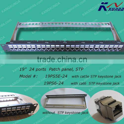 24 ports Cat6 patch panel