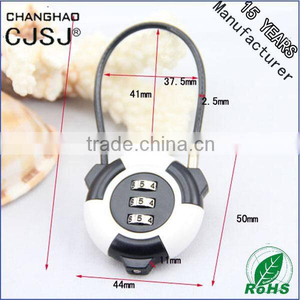 CJSJ Hot Sale Cable Padlock CR-839 Combination Digital Combination Padlock