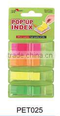 colorful pet film index and stickers for notebooks as promotional gift