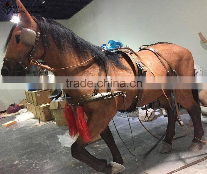 Realist Art Sculpture Of Lifelike Horse Statue With Top- quality