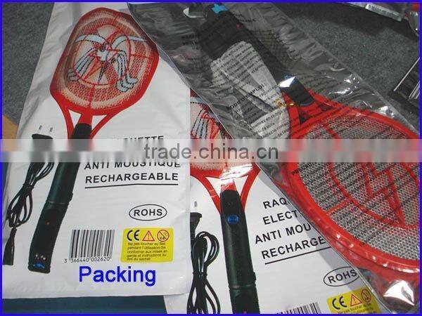 Three-layer nets ABS material high quality rechargeable electric mosquito racket