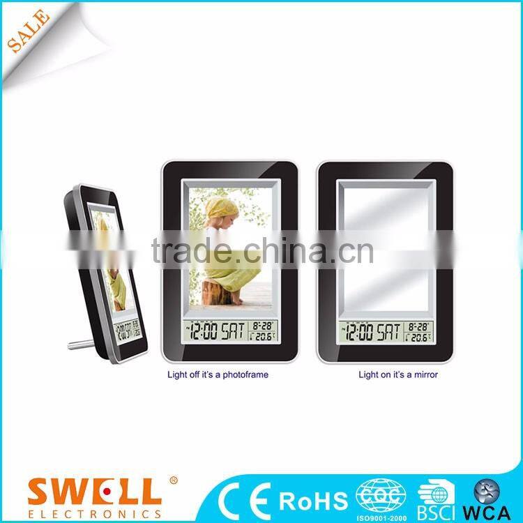 wholesale high quality day date calendar clock , bed room clock