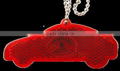 EN13356 customized reflective gifts for promotion ,hard reflector round keychian