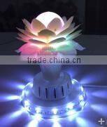 LED RGB Lamp Auto Vase Lotus Rotating Party Stage Club KTV Disco Light
