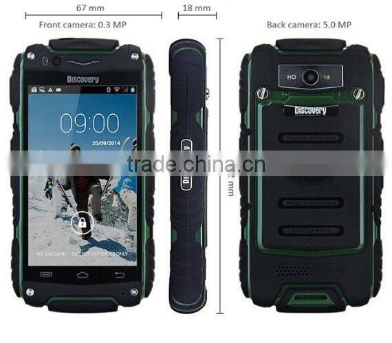 2016 New product 3.5 inch Original Discovery V5 Rugged Android Smart Phone Shockproof Dustproof