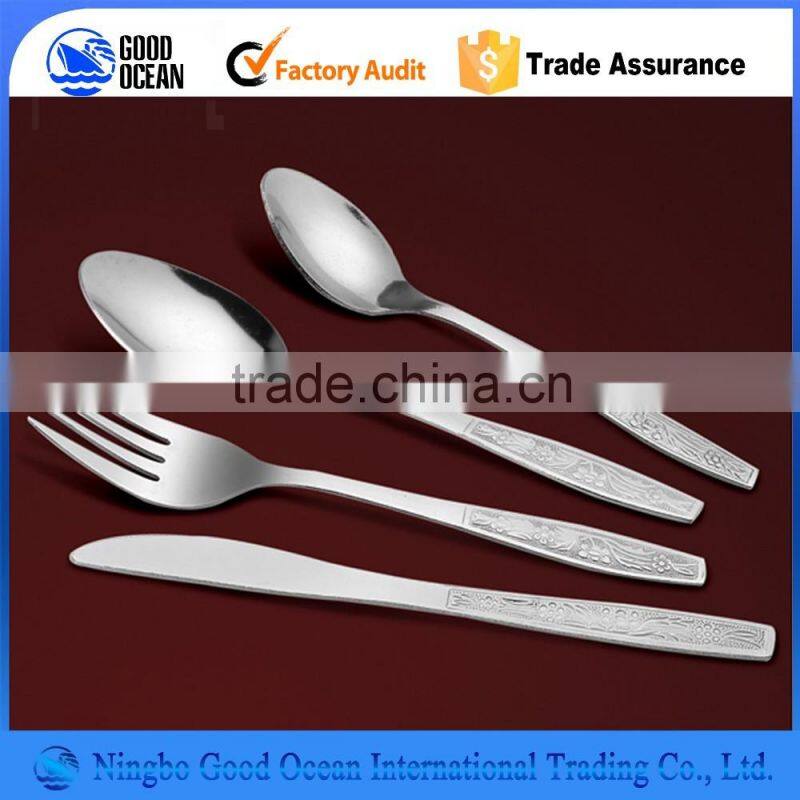 high quality hotel restaurant supply Thyssen stainless steel knife and fork cutlery flatware