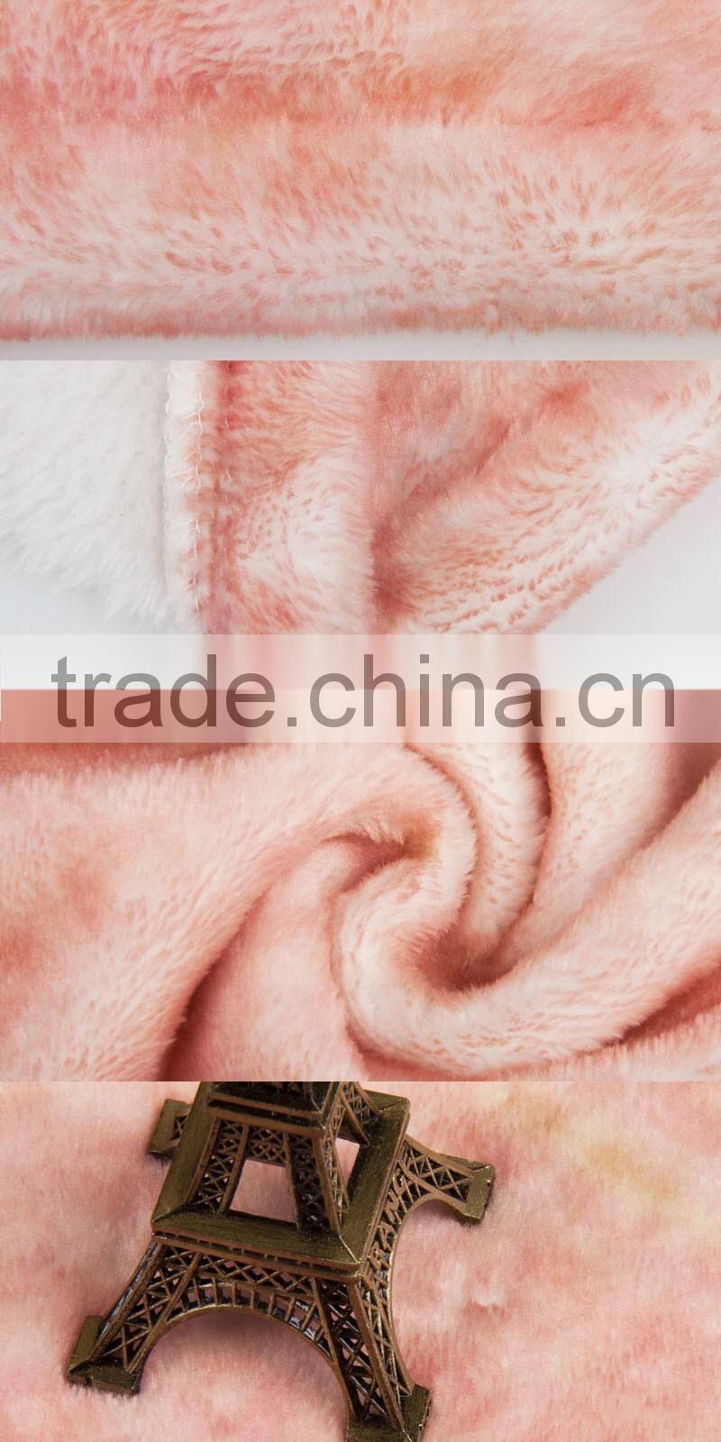 Hot sell hotel heat transfer printed custom blanket on the bed