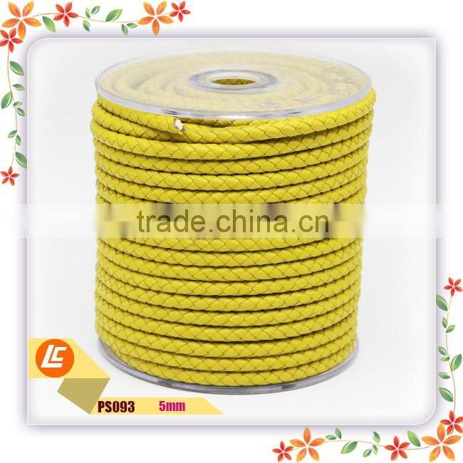 lead-free painting edges red leather cord 5mm