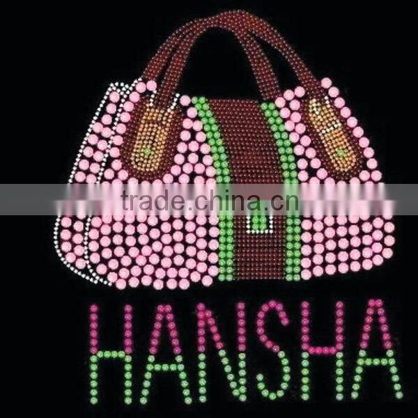 crystal rhinestone mesh hot fix motif