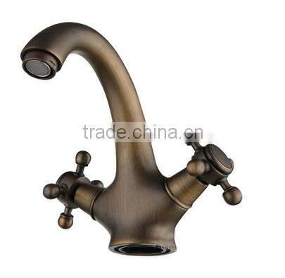 Electroplating Antique European Style Bathroom Basin Faucet Sink tap