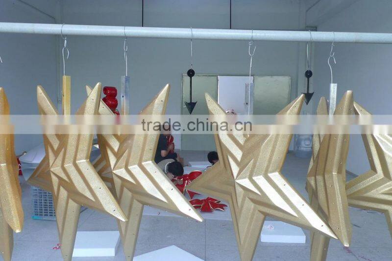 2015 Christmas decorative star / hanging decoration star/ treetop star decoration