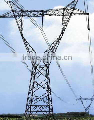 Steel Tower With Galvanized Layer (angular tower and tubular tower with galvanized layer)