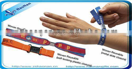 highest level of security woven wristband