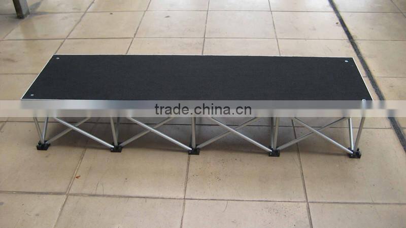 instal moving aluminum install portable stage riser
