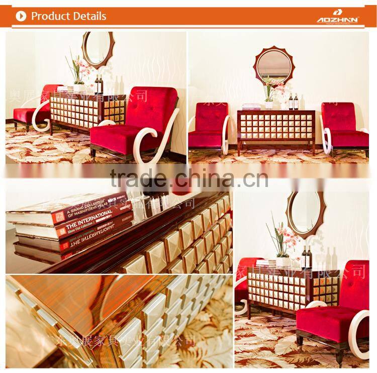 luxury new classic Walnut coffee table