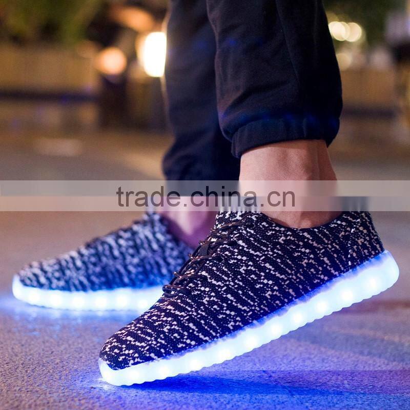 Hot selling led ADULT light shoes with USB charge led light up sport shoes CASUAL SHOES