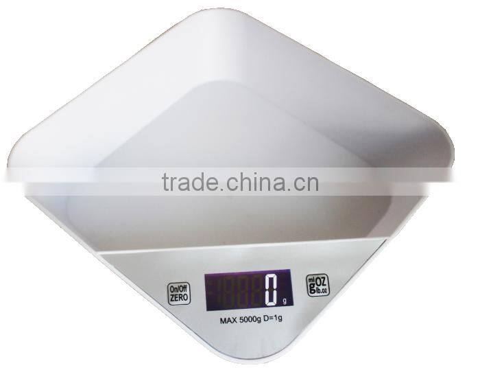2014 Newly 5kg Digital weight kitchen food tray scale