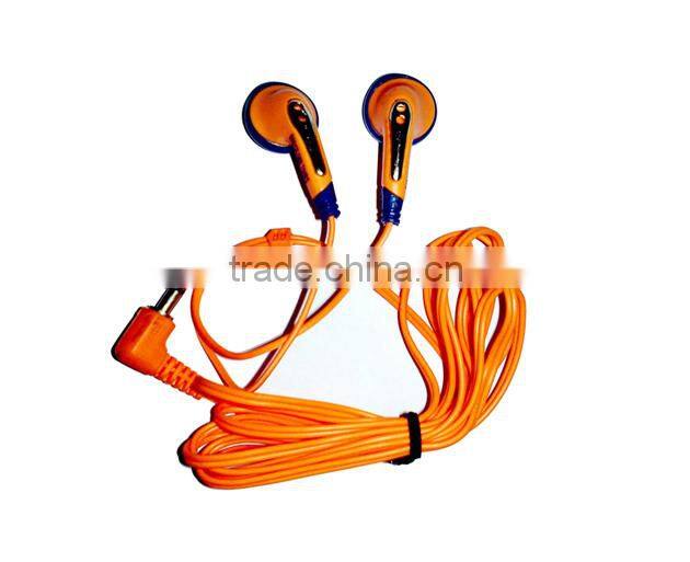 Single 3.5mm Stereo Pin Colorful Earphone For MP3
