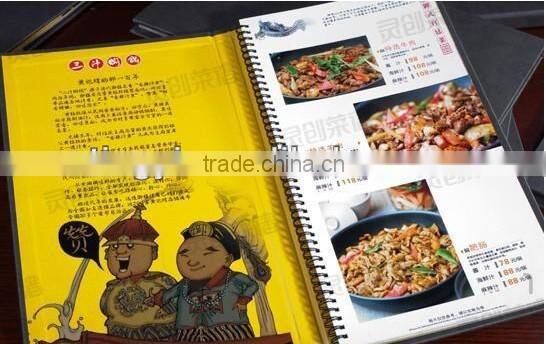 menu book design