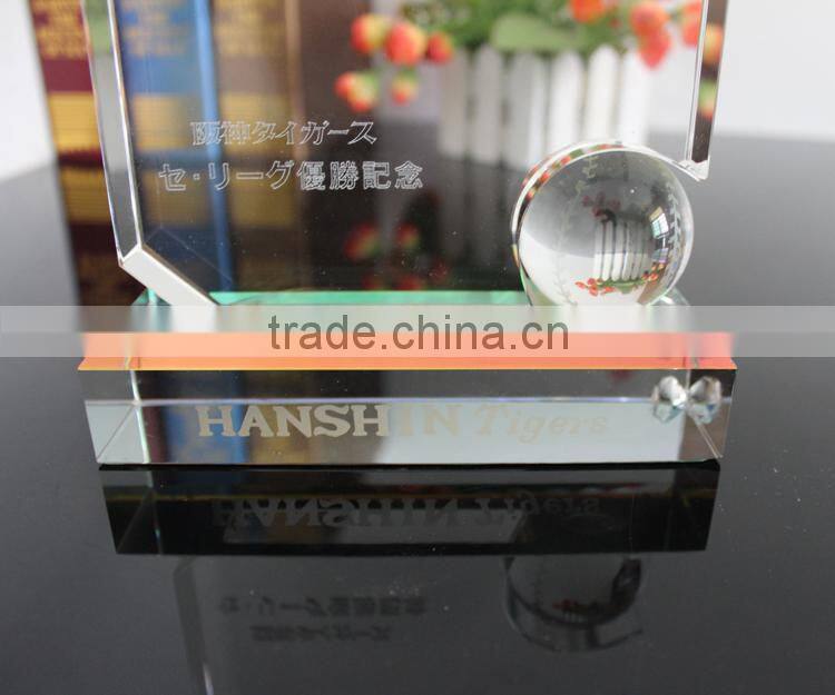 souvenior table crystal clock for office