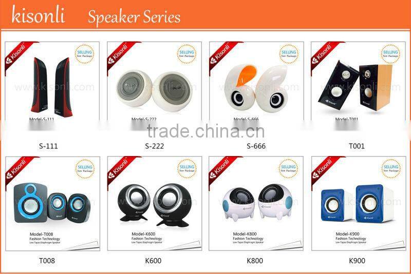 T008+ Powered portable speaker/ 2.1 Speaker for Computers, Laptop