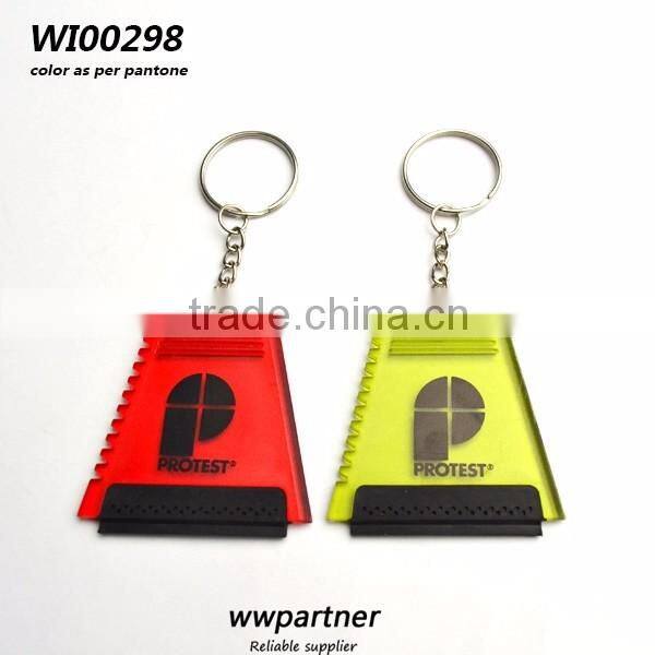 Plastic keychain ice scraper for promotion for wholesale