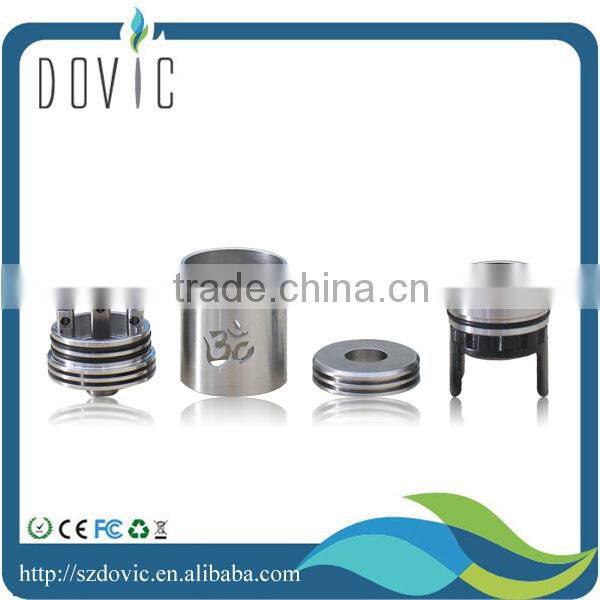tobeco original/authentic patented turbo rda in white/black/silver ,the most popular turbo atomizer