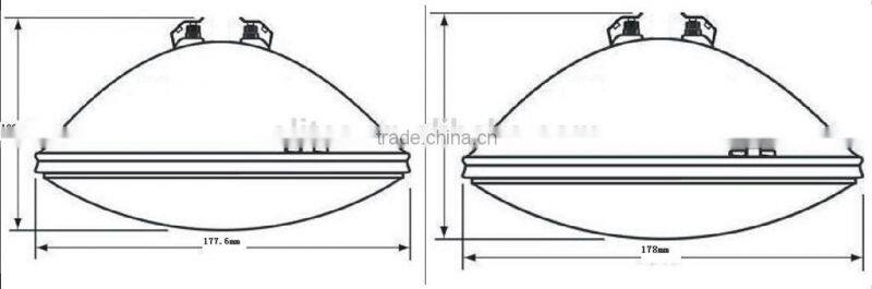 40W 558 led par56 light for hard plastic swimming pools