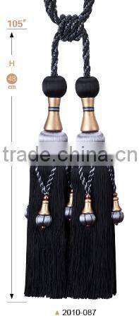 Alibaba china handmade beaded tassel rayon tieback