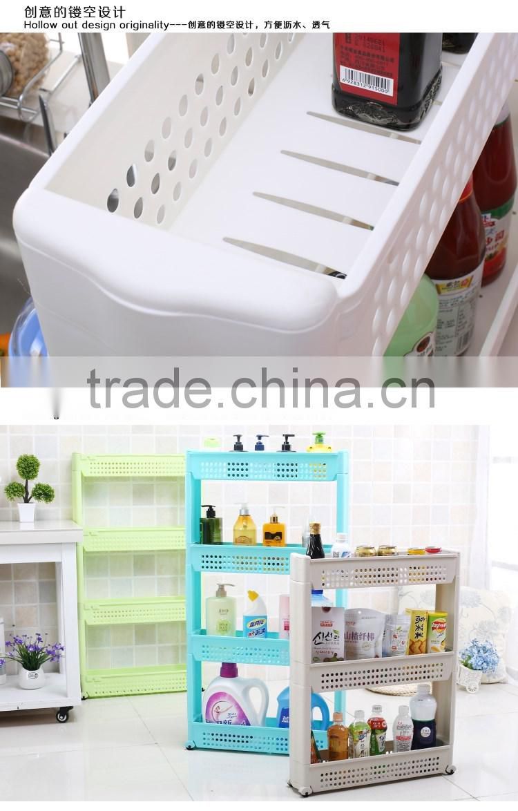 Plastic commodity shelf for storage