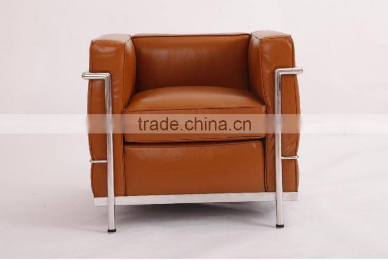 Alibaba Bauhaus furniture supplier Le Corbusier LC2 sofa replica