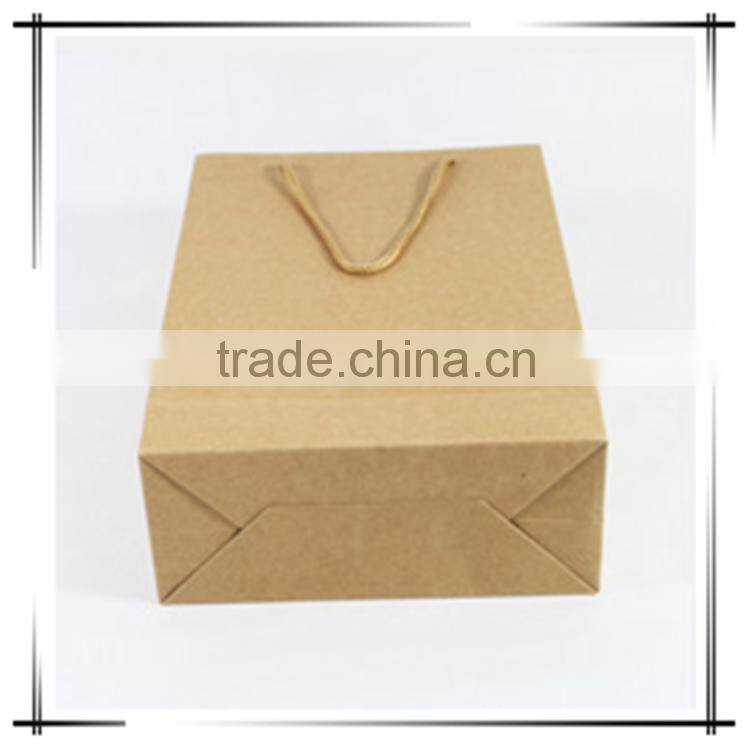 Brown Paper Bag Luxury Shopping Paper Bag For Cloth Foldable Packaging Box