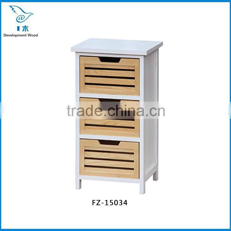 Paulownia Solid Wood Stair Furniture Bedside Cabinet