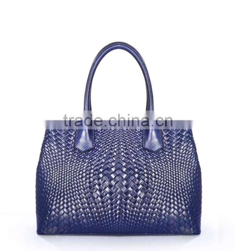 High Quality New Design Fashion wowen PU Leather Hand Bags from China